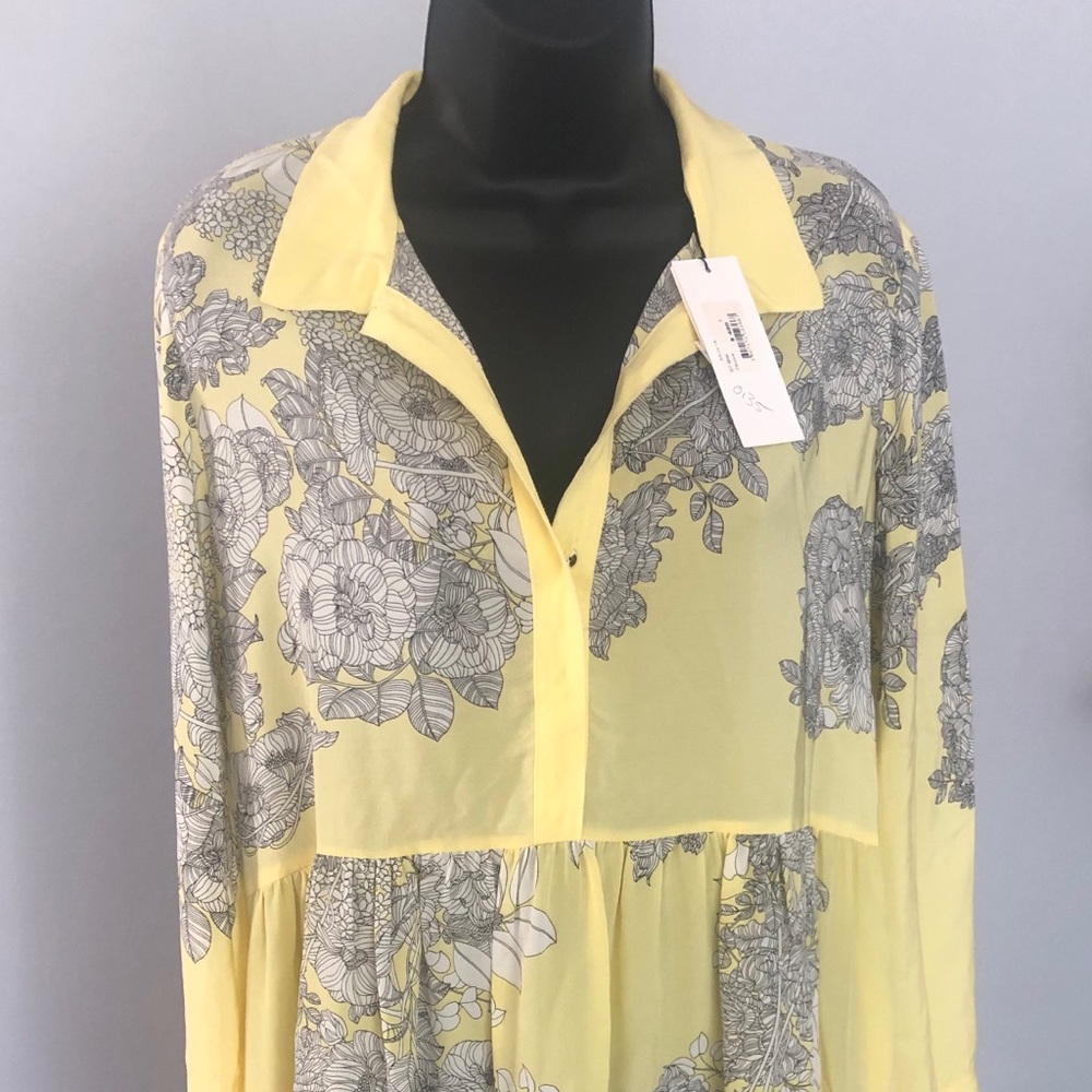 Sandro Eytan Floral Long-Sleeve Silk Mini Dress